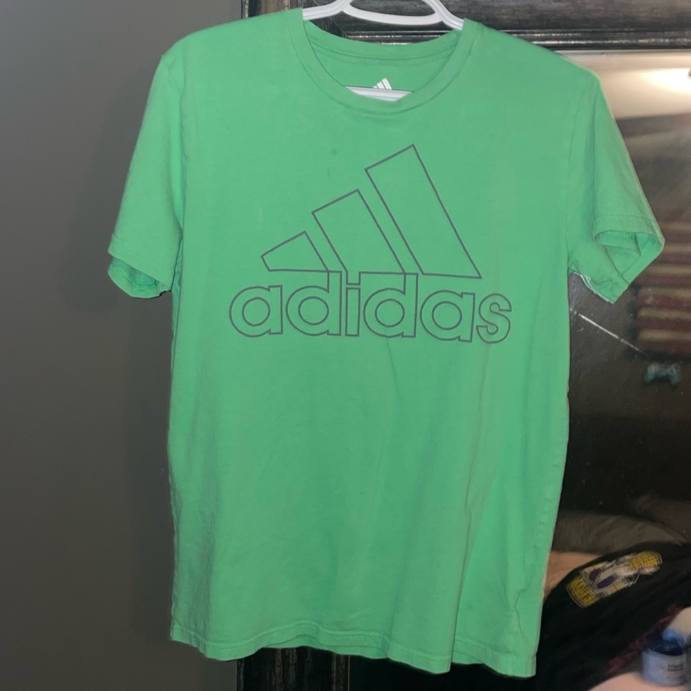 Youth green Adidas shirt